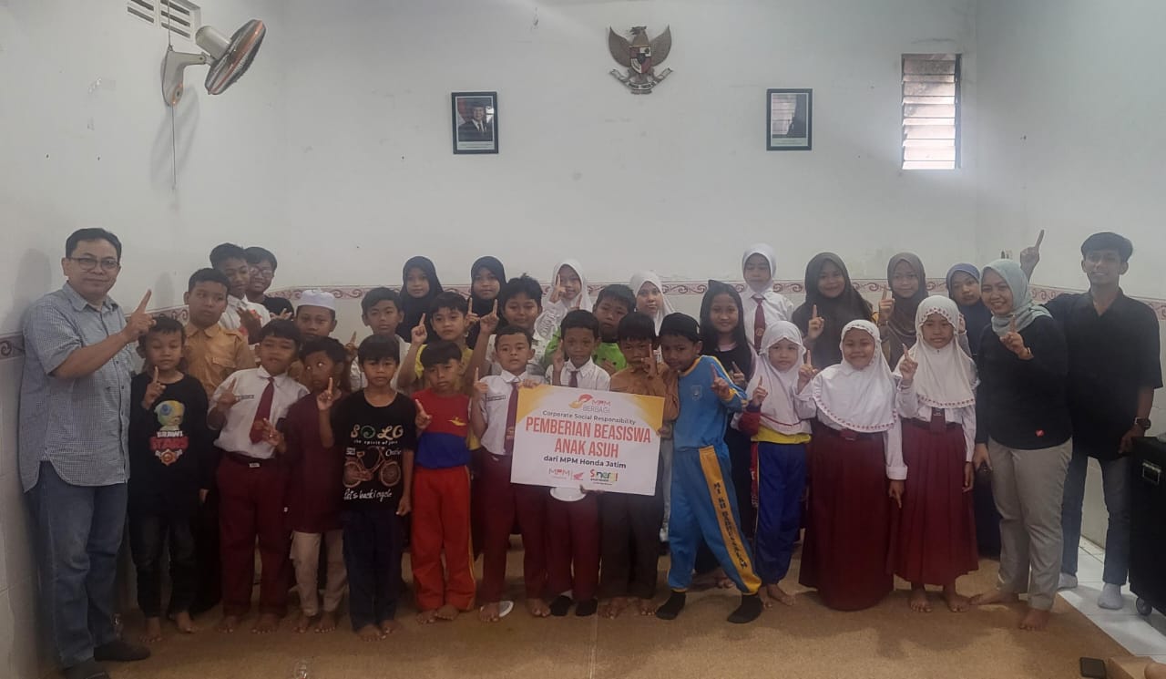MPM Honda Jatim Salurkan Beasiswa untuk Anak Asuh Berprestasi di Malang